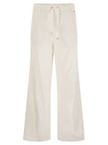 Herno Women Resort Cotton Trousers With Drawstring