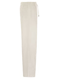 Herno Women Resort Cotton Trousers With Drawstring