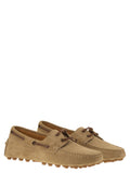 Tod's Men Rubber Bubble Suede Boat