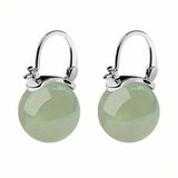 Artificial Jade Temperament Earrings