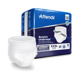 Attends Bariatric Incontinence Underwear, Overnight Absorbency, 3XL