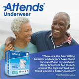 Attends Bariatric Incontinence Underwear, Ultimate Absorbency, 2XL