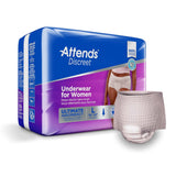 Attends Discreet Underwear for Women, Ultimate Absorbency