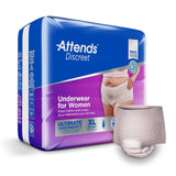 Attends Discreet Underwear for Women, Ultimate Absorbency