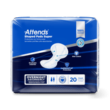 Attends Shaped Pads Super, Overnight Absorbency