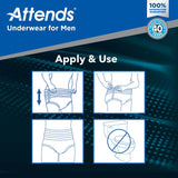 Attends Underwear For Men, Ultimate Absorbency