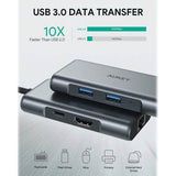 Aukey 6-in-1 USB-C Hub