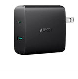 Aukey USB Wall Charger, Dual Port, USB-C 46W Power Delivery (Refurbished)
