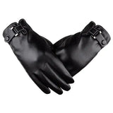 Autumn Warmth Stylish Vegan Leather Touch Smart Gloves