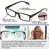 Auto Adjusting Multifocal Reading Glasses for Women and Men Bifocal Readers