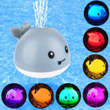 Auto Spray Water Whale Toy With Seven Kinds Of Flashing Light For Toddlers
