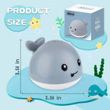 Auto Spray Water Whale Toy With Seven Kinds Of Flashing Light For Toddlers