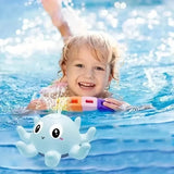 Automatic Induction Water Spray Small Octopus with Light Music Play