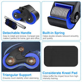 Automatic Rebound Anti-Slip AB Roller Wheel with Knee Pad Holder