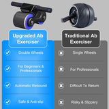 Automatic Rebound Anti-Slip AB Roller Wheel with Knee Pad Holder
