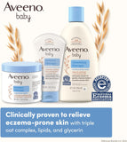 Aveeno Baby Eczema Therapy Nighttime Moisturizing Body Balm, Soothes & Relieves Dry, Itchy Skin from Eczema, HSA/FSA Eligible, Hypoallergenic, Fragrance- & Steroid-Free, 11 oz