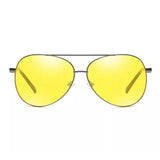 Aviator Tac Night Vision Glasses Polarized Sunglasses Anti Glare Driving Goggles