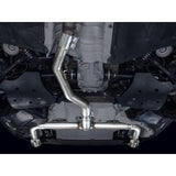 AWE 19-23 BMW 330i / 21-23 BMW 430i Base G2X Track Edition Axle Back Exhaust - Chrome Silver