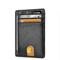 Leather Slim Wallet Credit Card Holder RFID Blocking Pocket ID Money USA