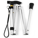 Portable Aluminum Folding Walking Travel Stick Cane