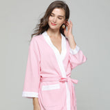 Men's Cotton Waffle Robe Bathrobe Towel