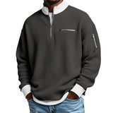 Mens Sports Zip-Up Long-Sleeve Sweatshirt