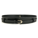 Wide waist belt-waist seal-camel color-1 piece
