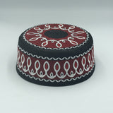 Baby Embroidered High-End Flat-Crown Round-Edge Ethnic-Style Saudi Cap
