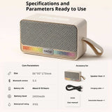 KP-872 Best-Selling Portable Outdoor Bluetooth Speaker Handheld Heavy Bass TF Card Slot Subwoofer In Stock