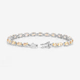 9.03 Carat Genuine Citrine .925 Sterling Silver Bracelet