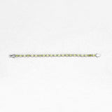 8.61 Carat Genuine Peridot .925 Sterling Silver Bracelet