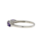 .70ct Amethyst Diamond Ring Sterling Silver