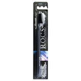 R.O.C.S. Black Edition Toothbrush - Elegant Design | Medium Hardness