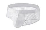 Men's Large Mesh Low Waist Wide Belt Briefs