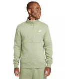 Nike Sportswear Club Mens Brushed-Back 1/2-Zip Pullover XL Green