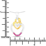 0.14 Carat Genuine Ruby .925 Sterling Silver Pendant