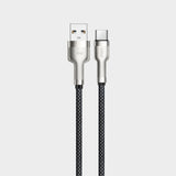 KP-318 Braided 65W Fast-Charging Data Cable Durable Overcharge Protection Type-C Compatible With Apple Android And Huawei