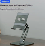 Rotating Phone Stand Desktop Metal Bedside Tablet Holder
