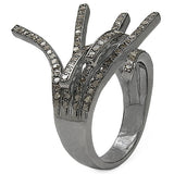 1.53 Carat Genuine TLB Diamond .925 Sterling Silver Ring