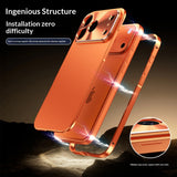 Solid Color Minimalist Metal Anti Drop Phone Case
