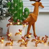 Dachshund Led Copper Wire Lamp Christmas Hat