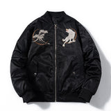 Mens Loose-Fit Trendy Embroidered Jacket