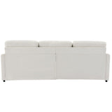 Cozy Upholstered 3-Seater Sofa with Plush Double Cushion and Ergonomic Design