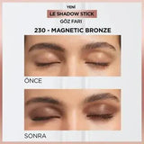 Loreal Paris Le Shadow Stick: Magnetic Bronze Eyeshadow - Creamy, Shimmering, Long-Lasting, Easy to Apply Bronze Eyeshadow Stick