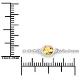 1.83 Carat Genuine Multi Stones .925 Sterling Silver Bracelet
