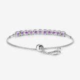 6.05 Carat Genuine Amethyst .925 Sterling Silver Bracelet
