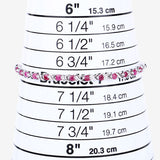 0.88 Carat Genuine Ruby .925 Sterling Silver Bracelet