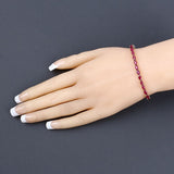 9.18 Carat Genuine Ruby 10K Yellow Gold Bracelet