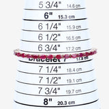 9.18 Carat Genuine Ruby 10K Yellow Gold Bracelet