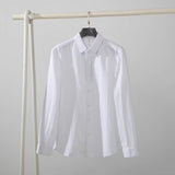 Slim-fit Fashionable Mens Shirt, Nouveau Riche Preppy Style, Long Sleeves